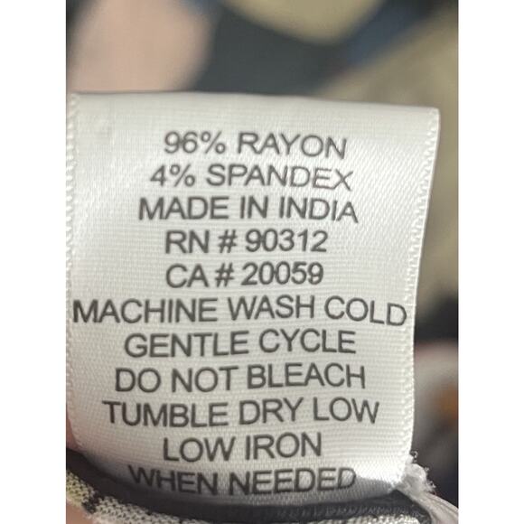 Parsley & Sage Abstract Art Print Short Sleeve Top Large Women’s Tunic Boho Y2K - Picture 9 of 9